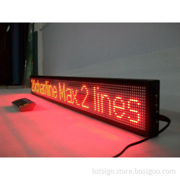 P7.62 Red Color Indoor Scrolling LED Message Sign